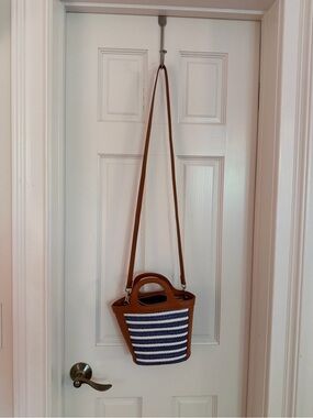 Weekend Collection Striped Straw Shoulder Bag -Ann Taylor
